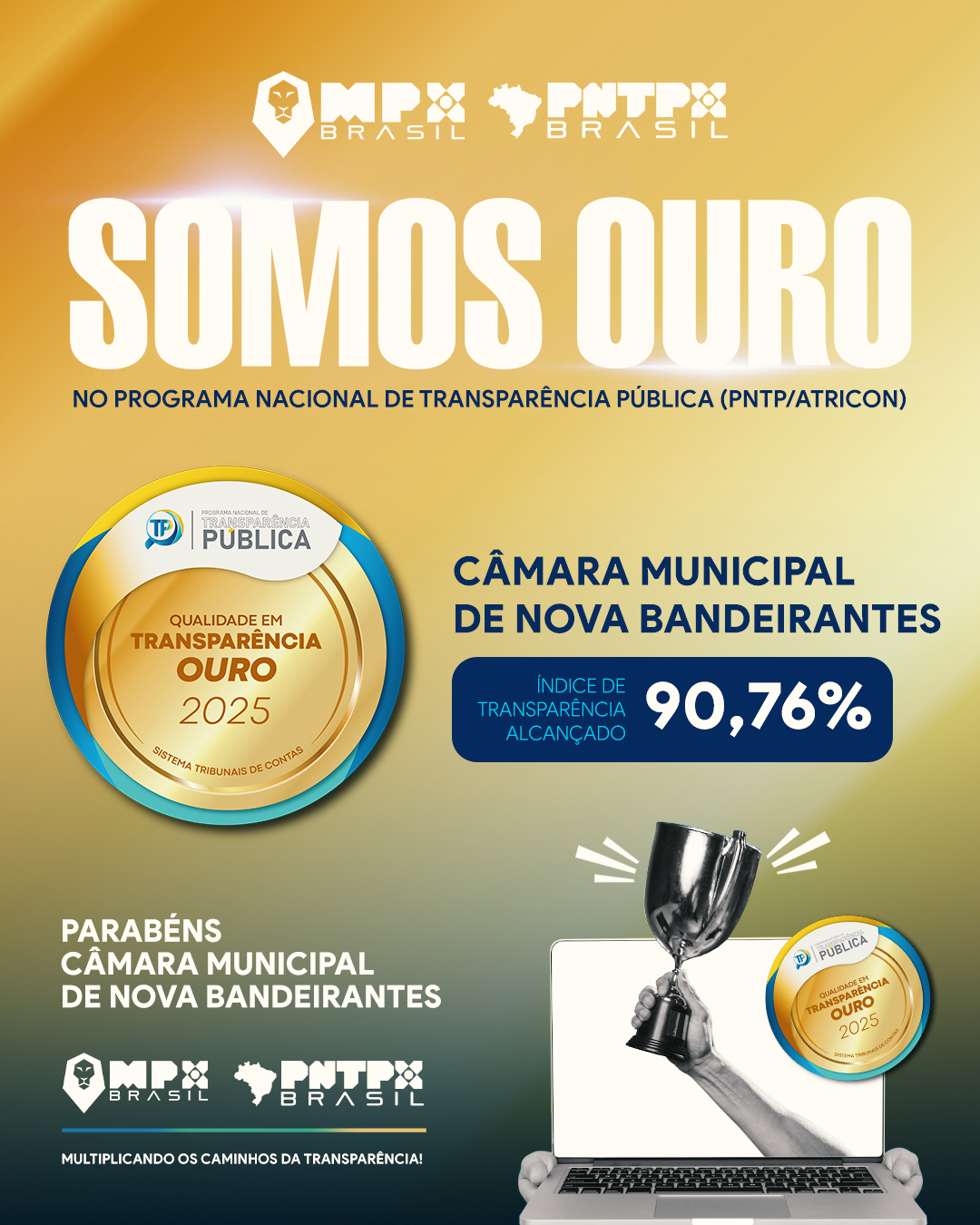 Brasão Câmara Municipal de Nova Bandeirantes