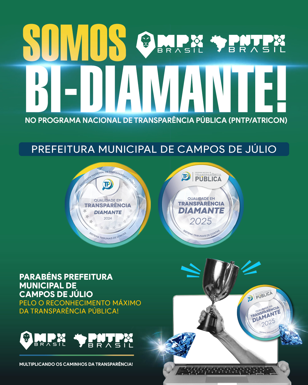Brasão Prefeitura Municipal de Campos de Julio